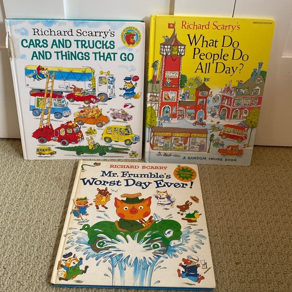 3 x Richard Scarry Hardcovers - Picture 1 of 10